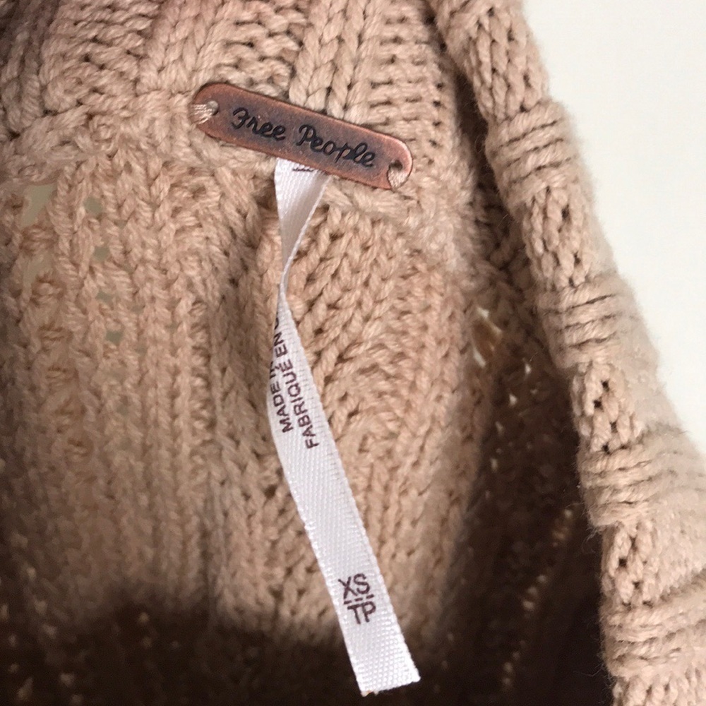 Free People Good as Gold Sweater Dress Cream Puff - Picture 8 of 11